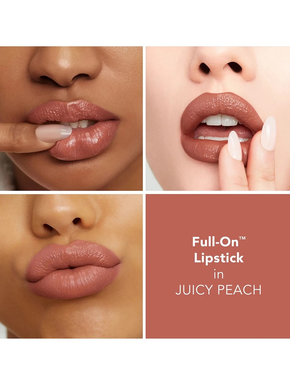 Buxom Full-On Plumping Satin Hydrating Lipstick - Juicy Peach $27 New in Box